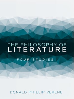 cover image of The Philosophy of Literature